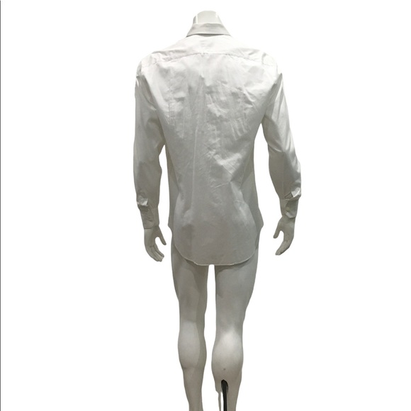 Lanvin Mens White Dress Shirt - Picture 3 of 5